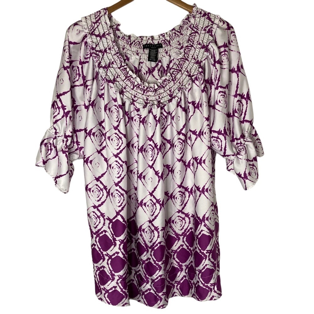 Aeropostale Geometric Abstract Blouse 20-22W